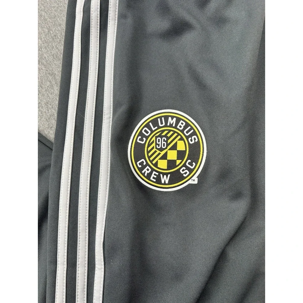 Adidas Columbus Crew SC Pants‎ Mens Medium Climacool MLS Ankle Zip Soccer Gray